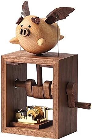 FBVCDX домашна декорација Музика октава кутија летање свиња креативно дрво подароци за подароци за вineубените подароци за Денот на