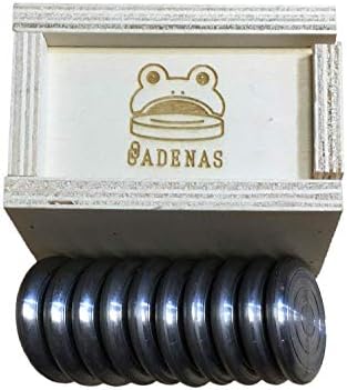 CADENAS ® - Game Game/Sapo Game/Toad In Game Game: 10 челични токени со дрвена кутија