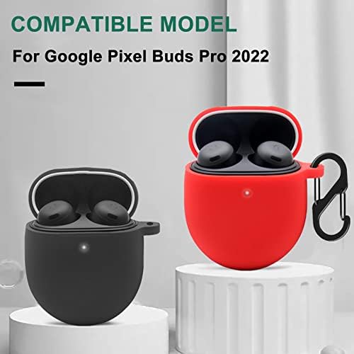 Google Pixel Puds Pro Case Cover, Vaeknvg Soft Silicone Case за Google Pixel Buds Pro 2022 ShockProof Protective Earbuds Case