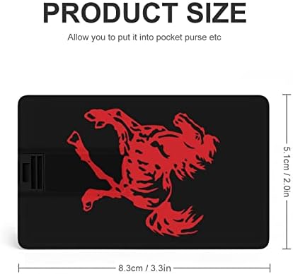 Кинески Традиционален Народен Коњ USB 2.0 Флеш-Дискови Меморија Стап Кредитна Картичка Форма