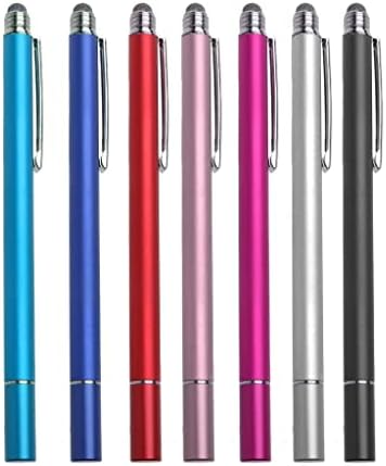 Boxwave Stylus Pen Компатибилен со Monoprice MP Изберете Mini 3D печатач V2, бел - капацитивен стилус на Dualtip, Врв на влакна на врвот
