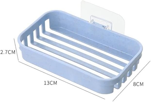 DHDM Wallид монтиран сапун за сапун, фиока без фиока за одводнување кујна сунѓер за складирање кутија бања решетки полици