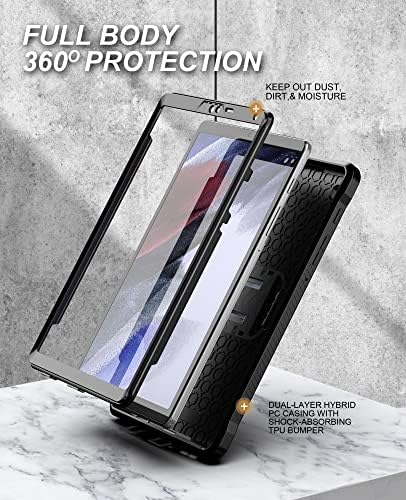Таблет компјутер случај е компатибилен со Samsung Galaxy Tab A7 Lite 8.7''2021 -Хеавид должност солиден шок -изобилен заштитен случај