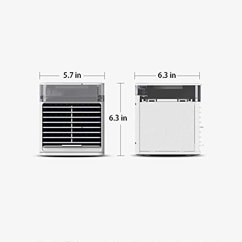 Поланик за личен воздух, мини климатик ладилник, 3 во 1 испарувачки ладилници, навлажнувач и прочистувач, 7 бои LED ноќен вентилатор за ладење