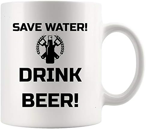 Пиво Кригла Пиво Чаша-Зачувај вода пијте пиво-Смешно Алкохол алкохолно пиење пијани Смешни Чаши Чаши