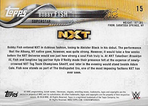 2018 Топс борење WWE #15 Боби Риба Прв NXT Картичка Спортска Картичка