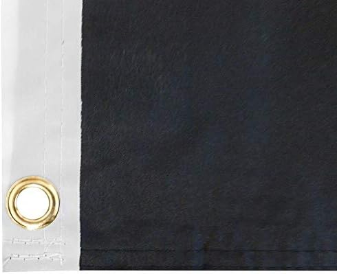 Американска големо со суперoreвезда Пау Миа Црна САД Патриотски премија квалитет 100Д ткаени поли најлон 3x5 знаме