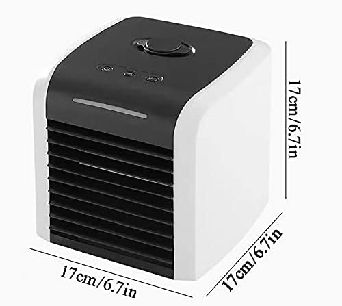 Мини климатик, преносен мини ладилник за воздух USB мал ладилник за ладилник за мраз, мал климатик, испарувачки ладилник за воздух, стои за ладилник