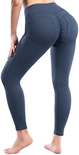 Niksa женски пикани јога панталони со џебови, високи половини за кревање на задниот дел, кои трчаат хеланки меки хулахопки за тренингот