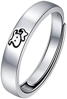 Свадбени прстени за жени мода бакарна двојка прстен мажи кои отвораат прилагодливи прстени за ангажмани