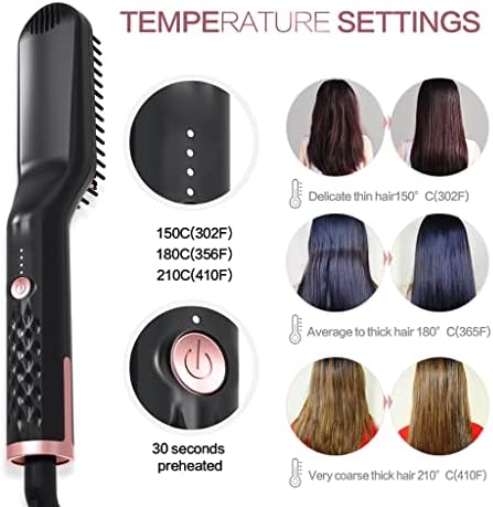 ZLXDP 3 IN1 BEARED STARENENER Производ Брза топлина Електричен Зацрвнувач за навивам мажи жени мултифункционален стил на коса