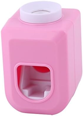 QTQGoitem Пластично домаќинство автоматски wallид монтиран паста за заби розова