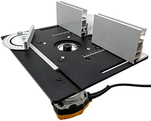 Xixian Router Table Вметнете плоча Алуминиумска легура Алуминиум за мелење на дрво Флип -табла за гравура за гравура Помошна алатка за обработка