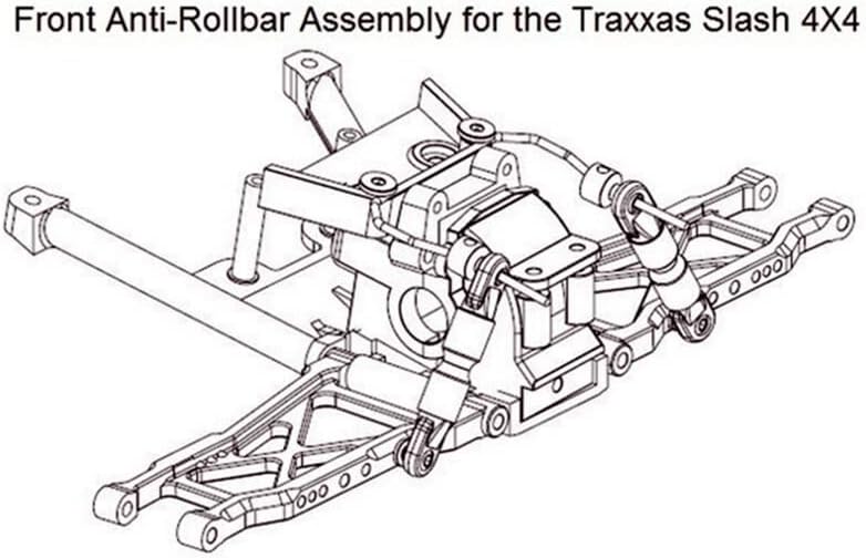 Замена на предниот и задниот комплет за нишање SLF311 за Traxxas 4x4 Slash Stampede Rustleder Rally RC AutGrade Desuds