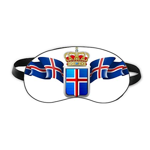 Национален амблем на Исланд, симбол за спиење на очите, мека ноќно следење на сенка на сенка
