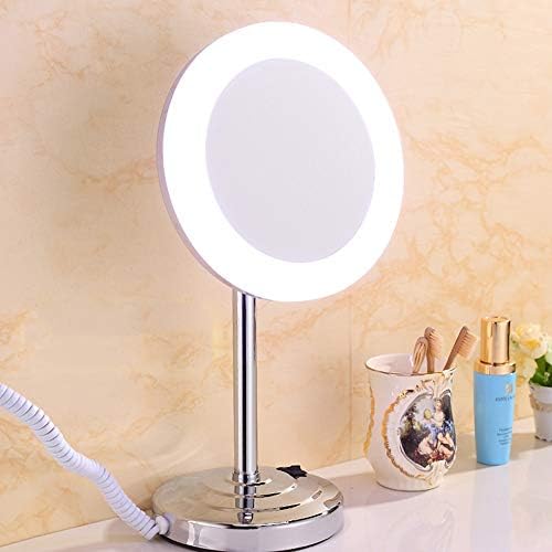 Дитудо огледала LED осветлено козметичко огледало, огледало за шминка за бања