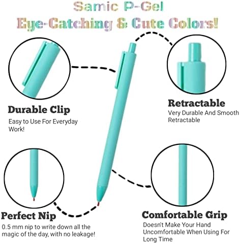 Samic Premium повлекувачки гел пенкала, средна точка, полнење, пенкала за подароци, училишни пенкала, пенкала за пишување весници, празно