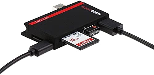 Навитех 2 во 1 ЛАПТОП/Таблет USB 3.0/2.0 Hub Адаптер/Микро USB Влез со Читач НА Sd/Micro SD Картички Компатибилен Со Lenovo IdeaPad 3 17.3