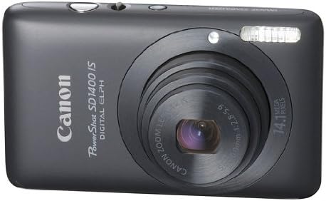 Canon PowerShot SD1400 е 14,1 MP дигитална камера со стабилизиран зум на оптичка слика од 4x широк агол и 2,7-инчен LCD