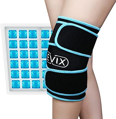 Редикс XL колено ледено пакување завиткајте околу целото колено по операцијата за артритис, заграда на коленото со вметнувања со мраз за замена
