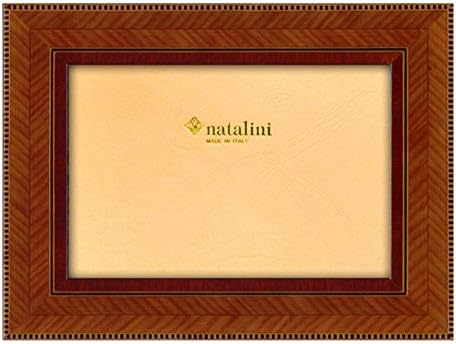 Наталини 4 x 6 Природна двојна гранична дрвена рамка направена во Италија
