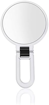 RFXCOM 10/15X Големирачки светло за шминка огледало со рачно преклопување со двојно еднострано шминка суета огледало преносна