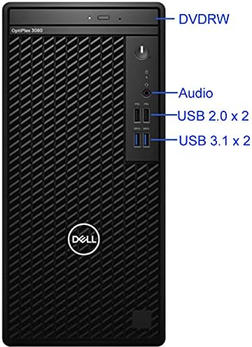 Dell OptiPlex 3080 Мини-Кула Десктоп Компјутер-Intel Core i7-10700, 32GB RAM МЕМОРИЈА, 1tb NVMe SSD, 4k Монитор Поддршка DisplayPort,