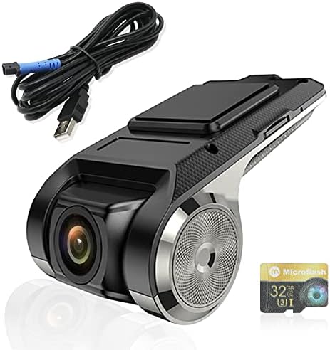 FIEGROMECH USB DVR Цртичка Камера За Android Автомобил Стерео Радио Dashcam DVR СО 32gb Картичка