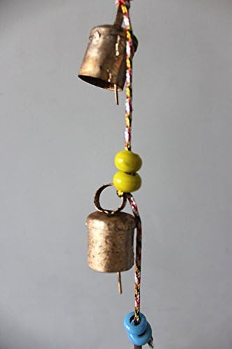 Манго Подароци Декоративна Низа од 7 Метални Гроздобер Ѕвона Индиски Стил