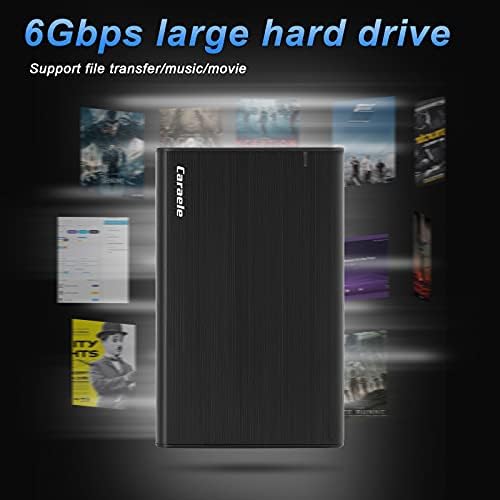 Caraele 500gb Пренослив Надворешен Хард Диск USB-C USB 3.1 Мобилен Ultrafast HDD Складирање ЗА КОМПЈУТЕР, Mac, Десктоп, Лаптоп, MacBook,
