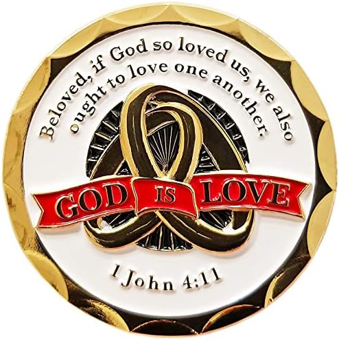 Свадбената монета, Бог е loveубов, loveубовта никогаш не завршува - 1 Коринтјаните 13, Дај подарок за свадба, 2 злато позлатена
