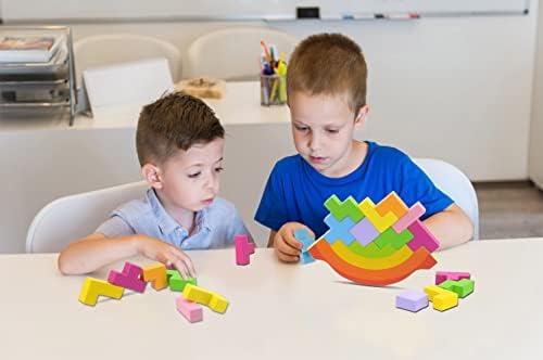 Рамнотежата НА ФИНИЕНЛАНД Ги Блокира Играчките Монтесори За Мали Деца, Образование За Фини Моторни Вештини-Сортирање &засилувач; Појавување