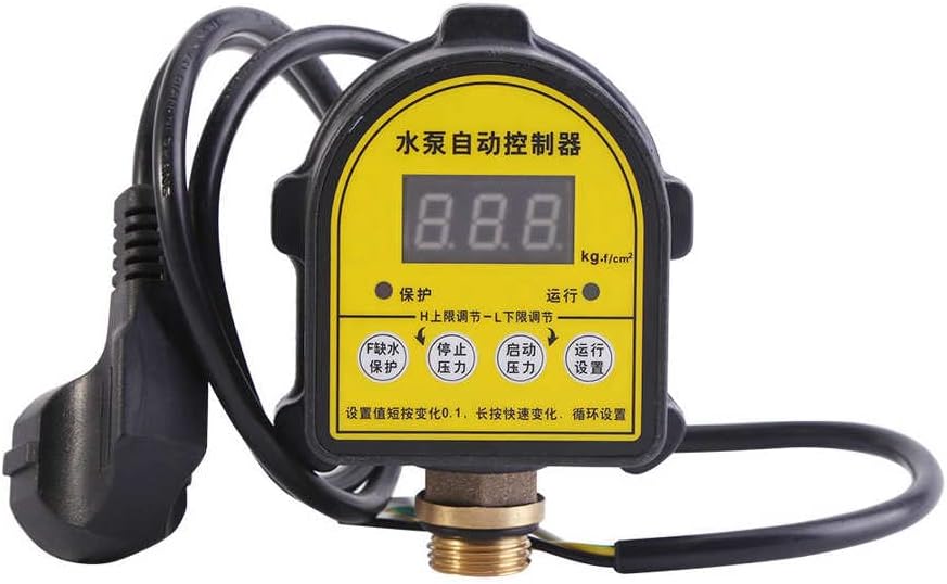 220V Автоматски прекинувач за притисок на водата на воздушната пумпа Дигитален дисплеј Елетронски контролер на притисок за водена