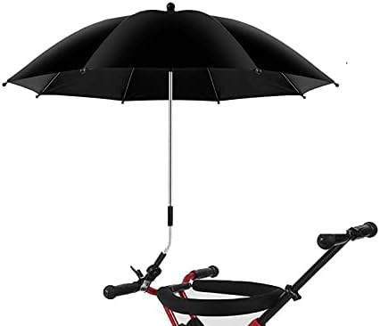Чадор за бебиња од баба со прилагодлива стегач, кабриолет парасол со клип на уред за фиксирање UPF 50+, за колички за колички