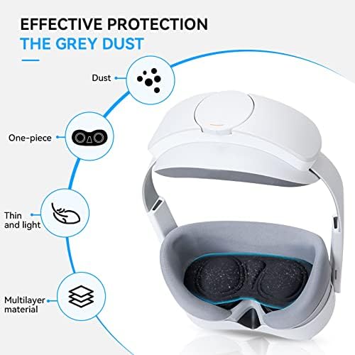 Покрив за леќи за PICO 4, заштитник на леќи за слушалки за VR, VR очила во изостран заштитен заштитен штит додатоци