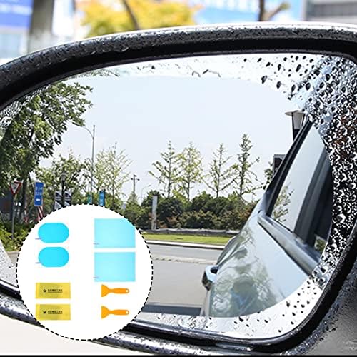 Favomoto заштитници прозорец филм 8PCS CAR Rearview Rearview Mirror Movie Rear Rew View Anti- Scrater заштитник автомобил огледало на дождовни