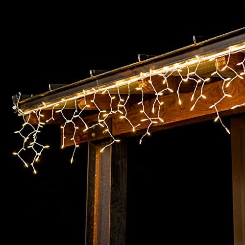 JOIEDOMI 100 LED 5,67ft Божиќни светла за лекови за украси во затворен и отворен простор, Божиќни настани, Ноќен декор на Божиќ, новогодишна