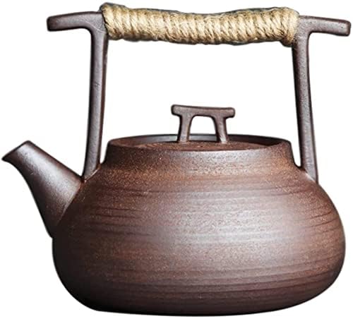 DMWMD чајник рачно изработено ретро -каменетиот stoneware кунг фу чај церемонија преносен чај сет керамички чај од чај од чај