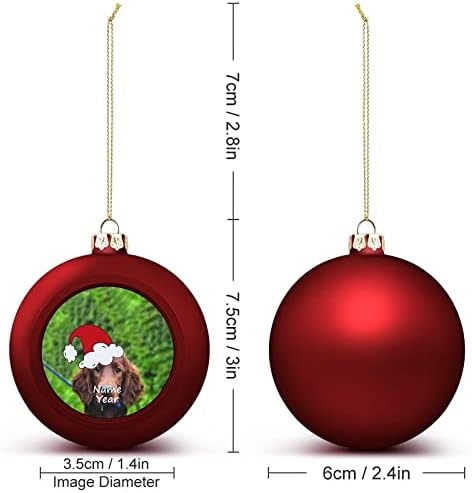 Божиќна црвена топка украс, ирски украси на топката за виси кои висат на украси за Божиќна елка
