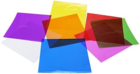 Kumgrot 80pcs целофан завиткан обоен целофан листови пластичен транспарентен филм за DIY уметнички дела Декорација 15,5 × 15,5