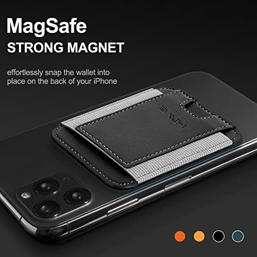 Држач за паричник со магнетна картичка за Apple Magsafe, држач за магнетна картичка Magsafe за iPhone 12 iPhone 13/14 Magsafe Wallet, кожен