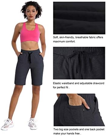 Bubbllelime 5 /10/19 Women'sенски џогери панталони Јога салон Бермуда шорцеви тренингот што работи еластични џебови на половината фитнес