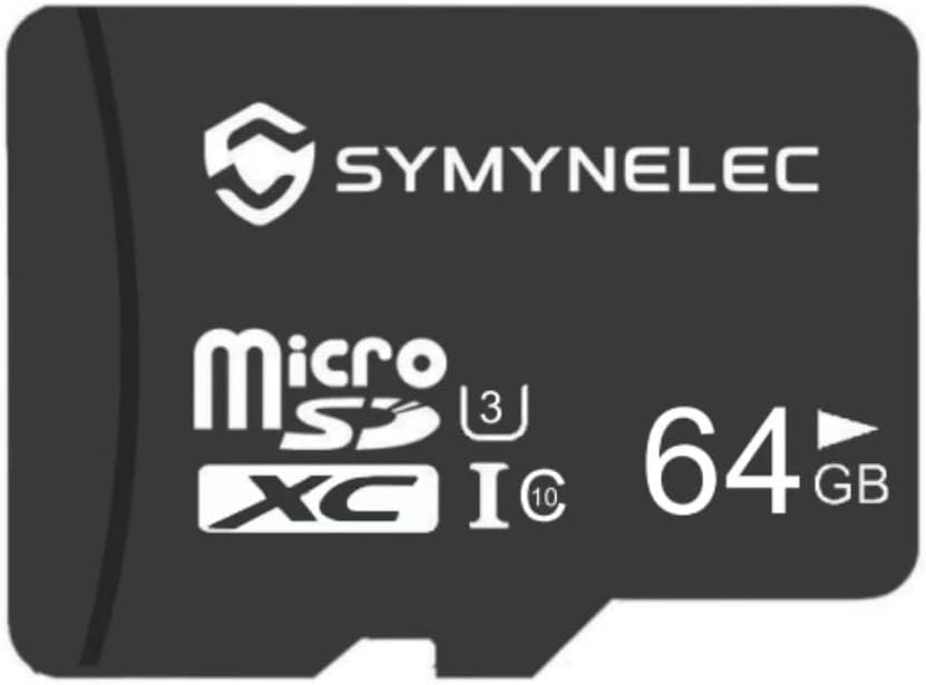 SYMYNELEC 64GB Micro SD Картичка, Micro SDXC UHS – I Мемориска Картичка FAT32-75MB/s,667X,U1,C10, FHD Видео V10, A1, Голема Брзина