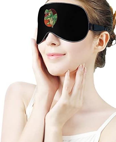 Т-Рекс маска за очи со прилагодлива лента за мажи и жени ноќно патување за спиење