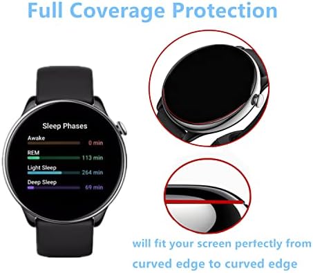 Aemus компатибилен со Amazfit GTR Mini заштитник на екранот Smart Watch 3D Full Coverage Protective Film