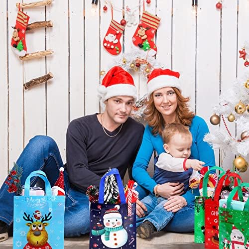 16 Пакувајте Торби За Божиќни Подароци За Повеќекратна Употреба Божиќни Торби За Торби За Божиќни Торби За Божиќни Торби За Божиќни Торби