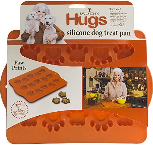 Паула Дин со прегратки силиконски кучиња третираат тава, форми за печатење шепа, 10 „од 12“ од 0,90 “