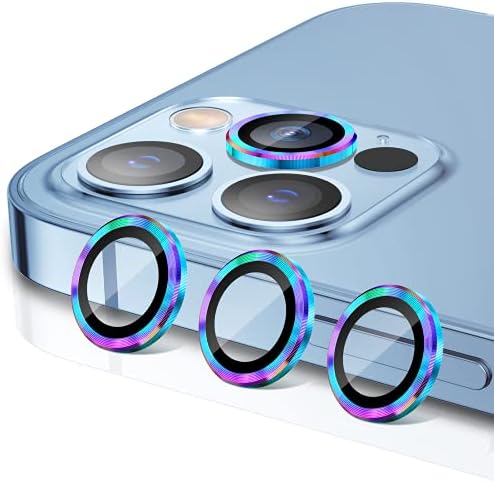 Goton Компатибилен за iPhone 13 Pro Max iPhone 13 Pro 2021 Заштитник На Објективот На Фотоапаратот, 9h Калено Стакло Филм Целосна Налепница Додатоци