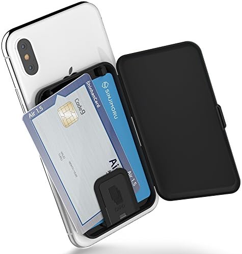 Службеник на телефонска картичка Sinjimoru Case-On Case Case, држач за кредитна картичка за телефон на задниот дел на телефонот со најмногу 3