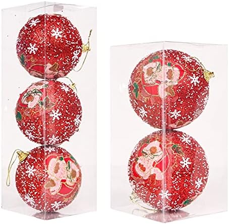 Божиќни декор Кристами украси распрскувани големи топки за новогодишни елки за Божиќни вештерки за украси за украси украси куки